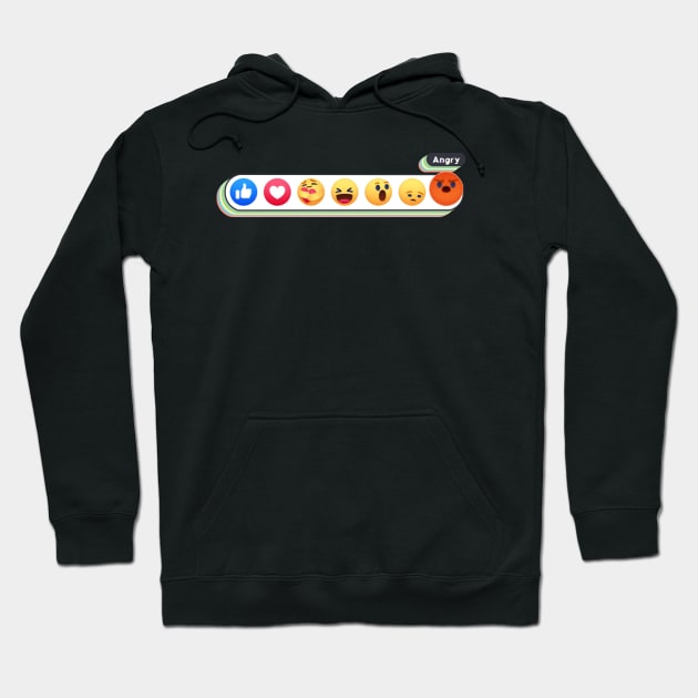 Angry Reacts Only Retro Jump Hoodie by aaallsmiles